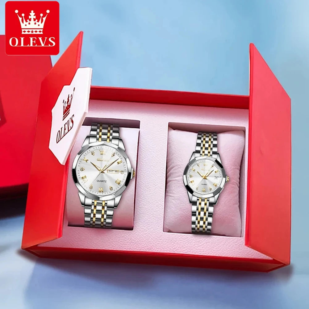 Partner-Uhren-Set – Herren- & Damenuhr
