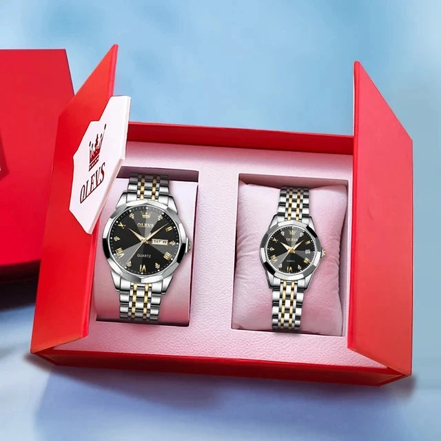 Partner-Uhren-Set – Herren- & Damenuhr