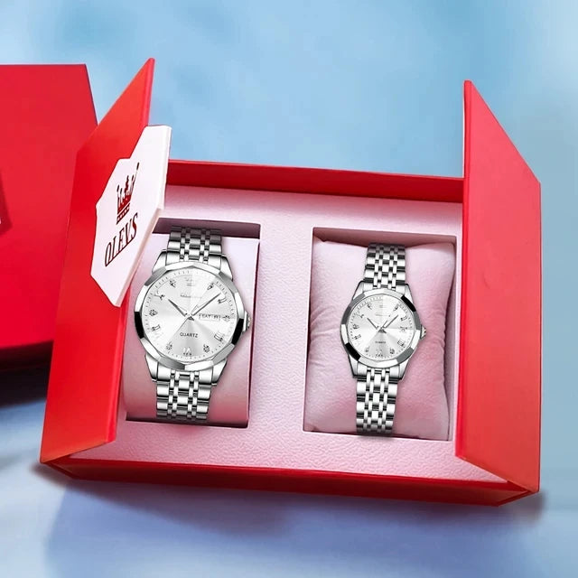 Partner-Uhren-Set – Herren- & Damenuhr