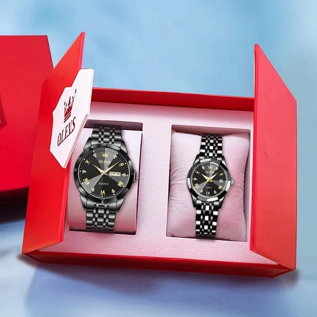 Partner-Uhren-Set – Herren- & Damenuhr